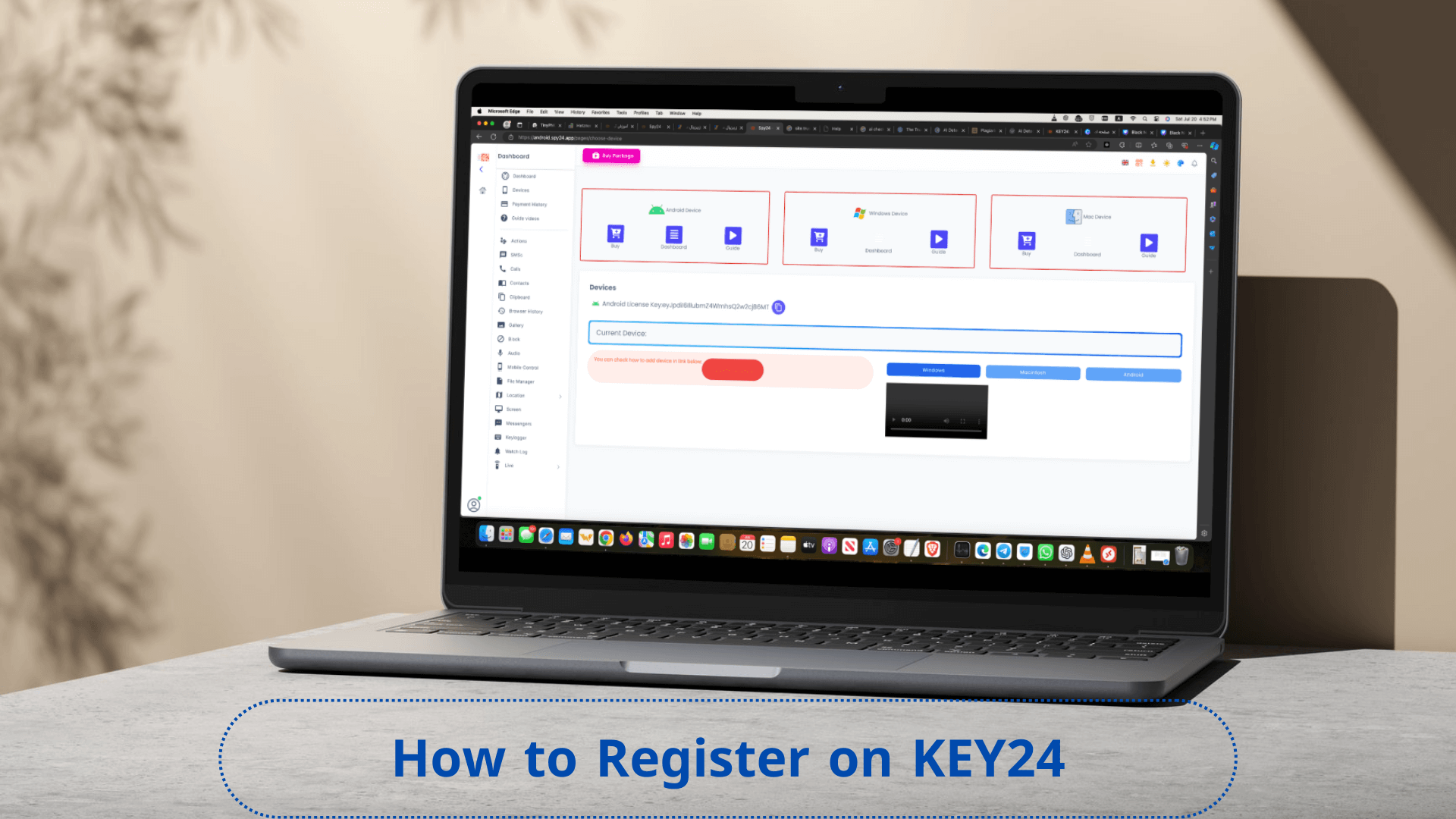 How to Register on KEY24 - A Step-by-Step Guide for the KEY24 Dashboard